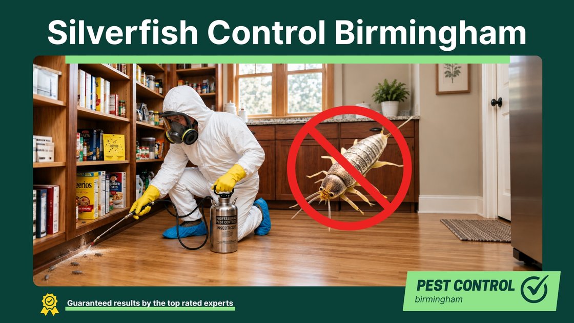 Silverfish control in Birmingham