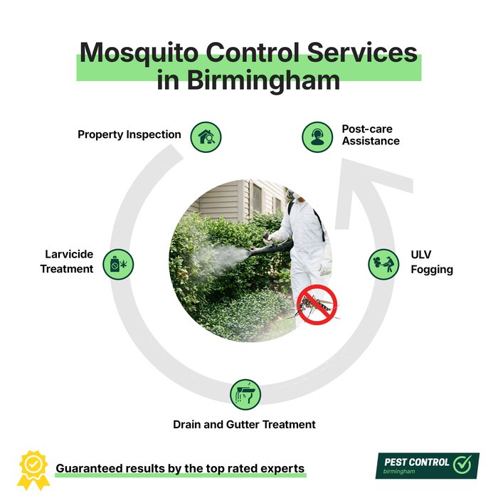 Mosquito control services in Birmingham offered by Pest Control Birmingham